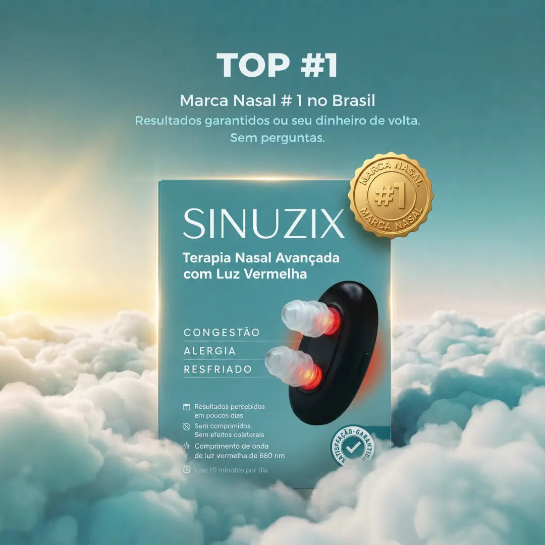 Sinuzix Alívio Nasal com Luz Vermelha