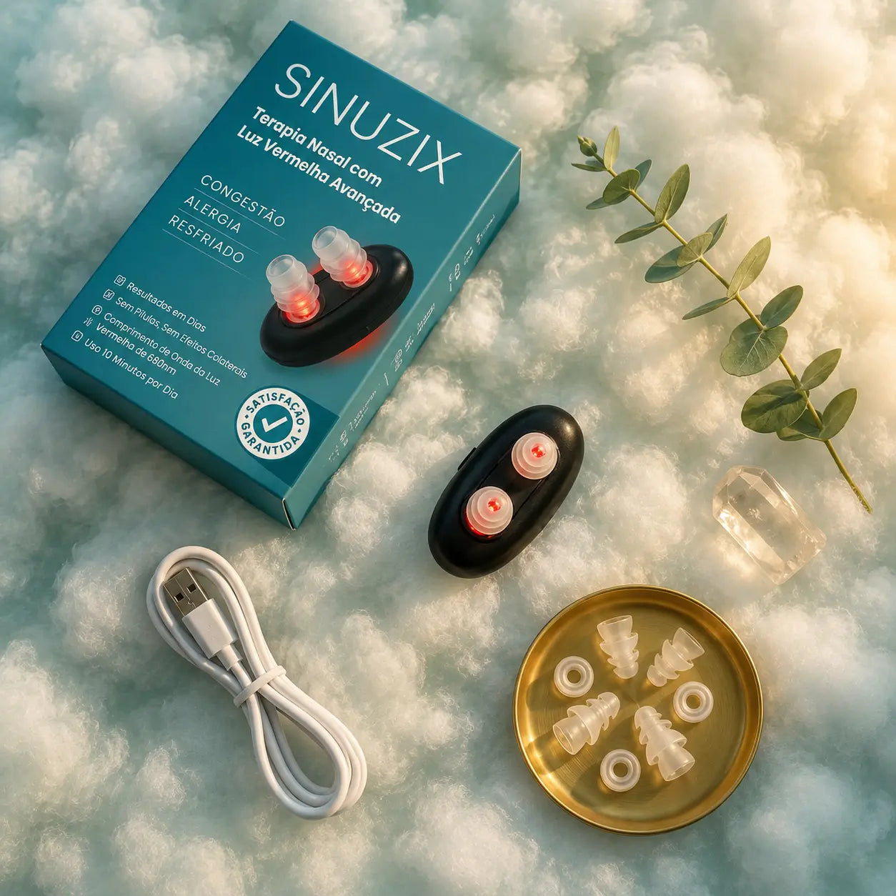 Sinuzix Alívio Nasal com Luz Vermelha